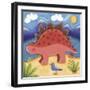 Baby Steggy The Stegosaurus-Sophie Harding-Framed Giclee Print