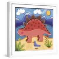 Baby Steggy The Stegosaurus-Sophie Harding-Framed Giclee Print