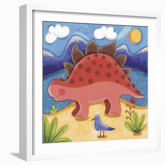 Baby Steggy The Stegosaurus-Sophie Harding-Framed Giclee Print