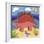 Baby Steggy The Stegosaurus-Sophie Harding-Framed Art Print