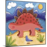 Baby Steggy The Stegosaurus-Sophie Harding-Mounted Art Print