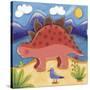 Baby Steggy The Stegosaurus-Sophie Harding-Stretched Canvas