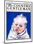 "Baby Sucking Thumb," Country Gentleman Cover, January 26, 1924-Neil Hott-Mounted Giclee Print