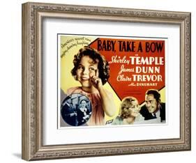 Baby Take a Bow, Shirley Temple, Claire Trevor, James Dunn, 1934-null-Framed Art Print