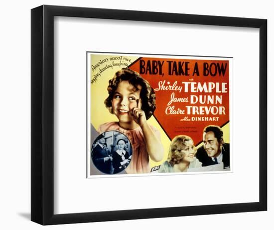 Baby Take a Bow, Shirley Temple, Claire Trevor, James Dunn, 1934-null-Framed Art Print