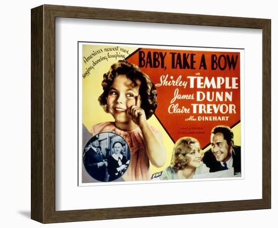 Baby Take a Bow, Shirley Temple, Claire Trevor, James Dunn, 1934-null-Framed Art Print