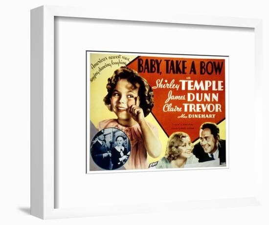 Baby Take a Bow, Shirley Temple, Claire Trevor, James Dunn, 1934-null-Framed Art Print