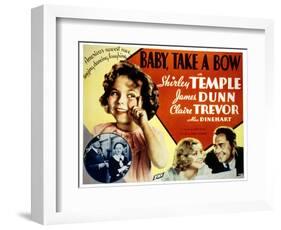 Baby Take a Bow, Shirley Temple, Claire Trevor, James Dunn, 1934-null-Framed Art Print