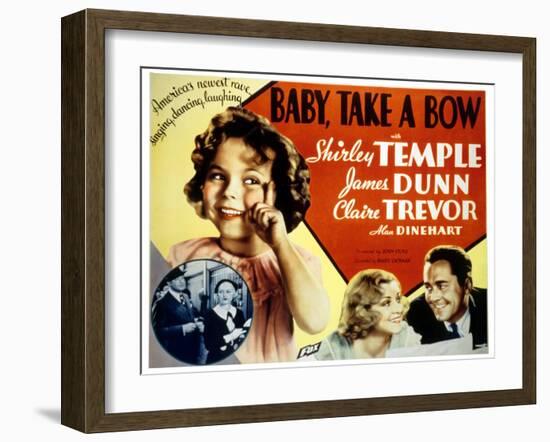 Baby Take a Bow, Shirley Temple, Claire Trevor, James Dunn, 1934-null-Framed Art Print