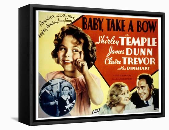 Baby Take a Bow, Shirley Temple, Claire Trevor, James Dunn, 1934-null-Framed Stretched Canvas