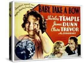 Baby Take a Bow, Shirley Temple, Claire Trevor, James Dunn, 1934-null-Stretched Canvas