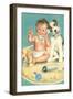 Baby Talks, Dog Listens-Charlotte Becker-Framed Giclee Print