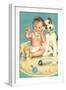 Baby Talks, Dog Listens-Charlotte Becker-Framed Giclee Print