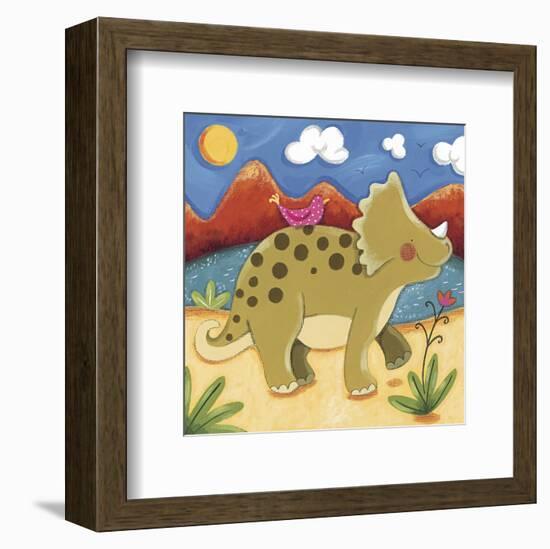 Baby Timmy The Triceratops-Sophie Harding-Framed Art Print