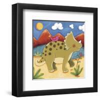 Baby Timmy The Triceratops-Sophie Harding-Framed Art Print