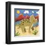 Baby Timmy The Triceratops-Sophie Harding-Framed Art Print