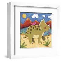 Baby Timmy The Triceratops-Sophie Harding-Framed Art Print