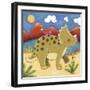 Baby Timmy The Triceratops-Sophie Harding-Framed Giclee Print