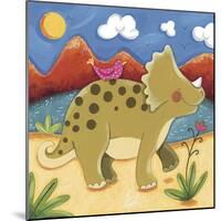 Baby Timmy The Triceratops-Sophie Harding-Mounted Giclee Print