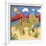 Baby Timmy The Triceratops-Sophie Harding-Framed Art Print