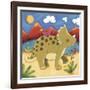 Baby Timmy The Triceratops-Sophie Harding-Framed Art Print