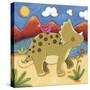 Baby Timmy The Triceratops-Sophie Harding-Stretched Canvas