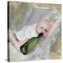 Baby with milk bottle-Christian Krohg-Stretched Canvas