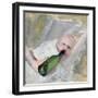 Baby with milk bottle-Christian Krohg-Framed Giclee Print