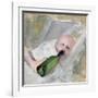 Baby with milk bottle-Christian Krohg-Framed Giclee Print