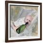 Baby with milk bottle-Christian Krohg-Framed Giclee Print