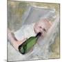 Baby with milk bottle-Christian Krohg-Mounted Giclee Print