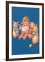 Baby with Pigs Eating Cereal-null-Framed Art Print