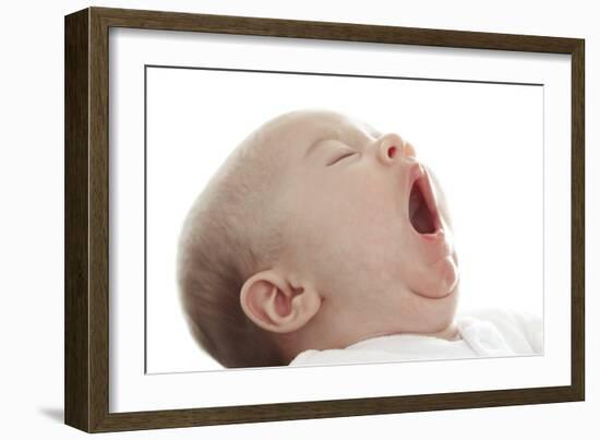 Baby Yawning-Ruth Jenkinson-Framed Photographic Print