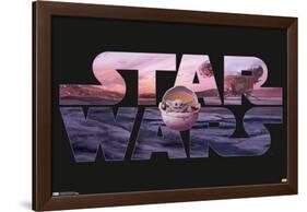 Baby Yoda - The Mandalorian-null-Framed Standard Poster