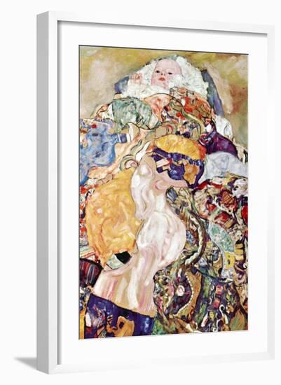 Baby-Gustav Klimt-Framed Art Print