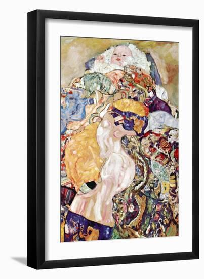 Baby-Gustav Klimt-Framed Art Print