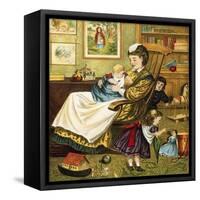 Baby-English School-Framed Stretched Canvas