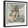 'Babylon Hath Been a Golden Cup', 1859 (Pen, Black & Brown Ink over Traces of Pencil on Paper)-Simeon Solomon-Framed Giclee Print