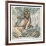'Babylon Hath Been a Golden Cup', 1859 (Pen, Black & Brown Ink over Traces of Pencil on Paper)-Simeon Solomon-Framed Giclee Print