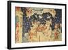 Babylon Invaded by Demons, No.66 from "The Apocalypse of Angers", 1373-87-Nicolas Bataille-Framed Giclee Print