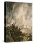 Babylon Overrun by the Medes and the Persians-Henry Coller-Stretched Canvas