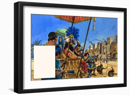 Babylon the Mighty: under the Assyrian Heel-Roger Payne-Framed Giclee Print