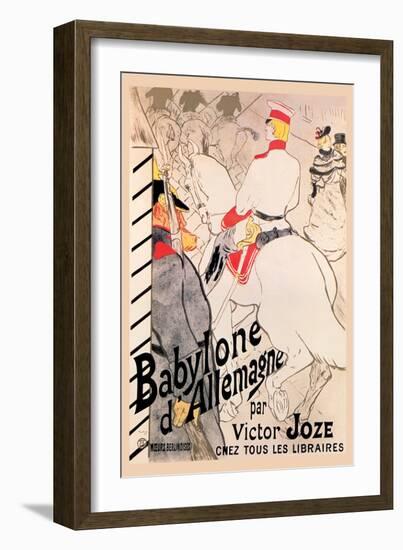 Babylone d'Allemagne-Henri de Toulouse-Lautrec-Framed Art Print