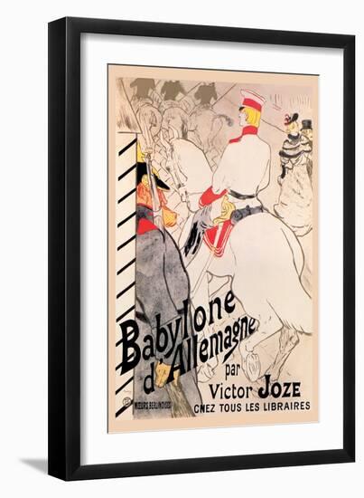 Babylone d'Allemagne-Henri de Toulouse-Lautrec-Framed Art Print