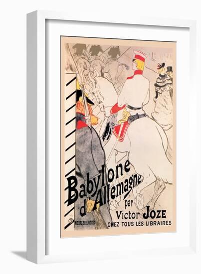 Babylone d'Allemagne-Henri de Toulouse-Lautrec-Framed Art Print