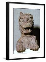 Babylonian lion-headed terracotta monster, probably representing one of the seven evil genii-Unknown-Framed Giclee Print