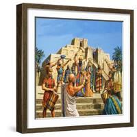 Babylonian Temple Raised to the Glory of Sargon-Roger Payne-Framed Giclee Print