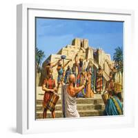 Babylonian Temple Raised to the Glory of Sargon-Roger Payne-Framed Giclee Print
