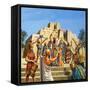 Babylonian Temple Raised to the Glory of Sargon-Roger Payne-Framed Stretched Canvas
