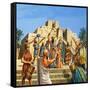 Babylonian Temple Raised to the Glory of Sargon-Roger Payne-Framed Stretched Canvas